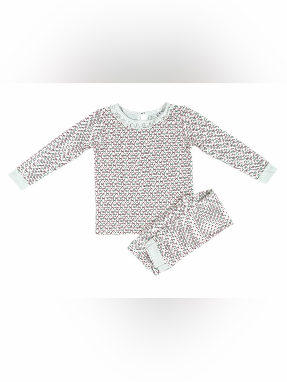 LILA and HAYES Ava Pajamas in Red and Green Bows - 5